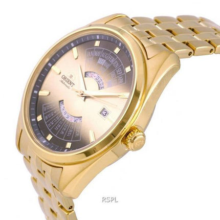 Orient Contemporary Multi Year Calendar Gold Tone Dial Automatic RA-BA0001G10B Men's Watch