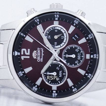 Orient Sports Chronograph Quartz Japan Made RA-KV0004R00C Men's Watch