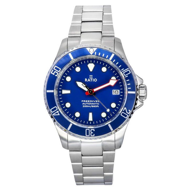 Ratio FreeDiver Sapphire Stainless Steel Blue Dial Automatic RTF043 200M Mens Watch