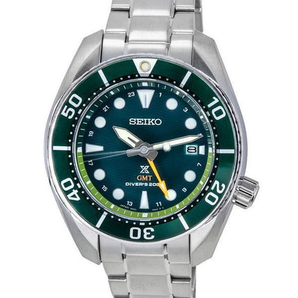 Seiko Prospex Sea Aqua Sumo GMT Green Dial Solar Diver's SFK003J1 200M Men's Watch