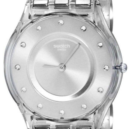 Swatch Skin Classic Silver Drawer Quartz SFK393G Women's Watch