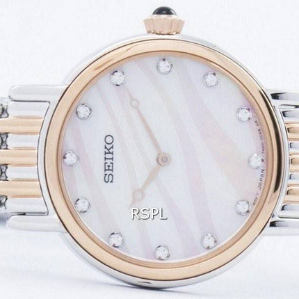 Seiko Quartz Swarovski Crystals SFQ806 SFQ806P1 SFQ806P Women's Watch