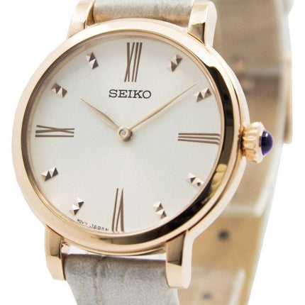 Seiko Quartz Leather Strap SFQ812P1 SFQ812P Women's Watch