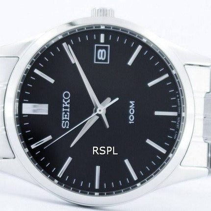 Seiko Quartz Black Dial SGEF01 SGEF01P1 SGEF01P Men's Watch