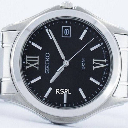 Seiko Quartz Analog Black Dial SGEF21 SGEF21P1 SGEF21P Men's Watch