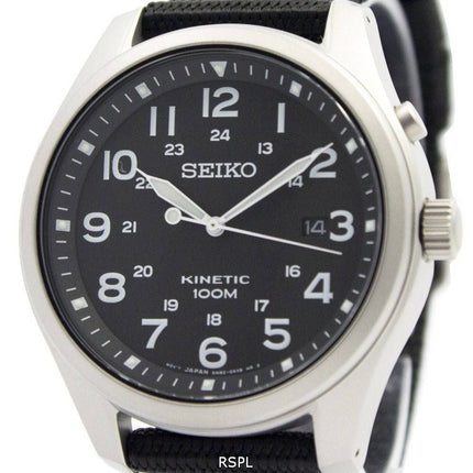 Seiko Kinetic Black Dial 100M SKA727P1 SKA727P Men's Watch