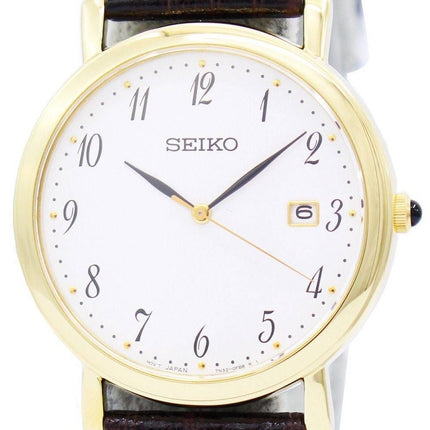 Seiko Brown Leather Strap SKK648P1 SKK648P SKK648 Mens Watch