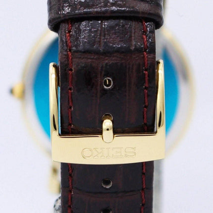 Seiko Brown Leather Strap SKK648P1 SKK648P SKK648 Mens Watch