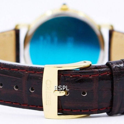 Seiko Brown Leather Strap SKK648P1 SKK648P SKK648 Mens Watch