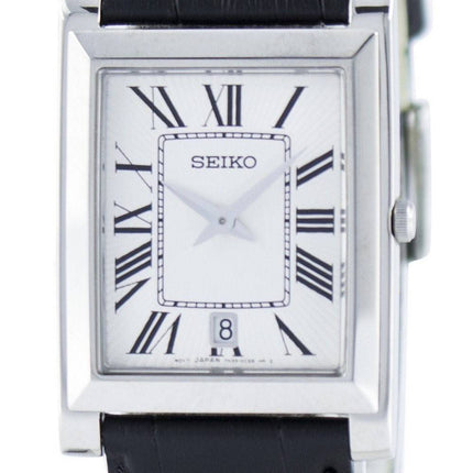 Seiko Stylish Rectangular Quartz Analog SKP361 SKP361P1 SKP361P Men's Watch
