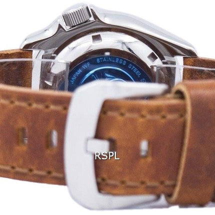 Seiko Automatic Diver's Ratio Brown Leather SKX007J1-LS9 200M Men's Watch