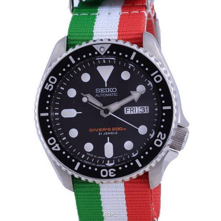 Seiko Automatic Divers Japan Made Polyester SKX007J1-var-NATO23 200M Mens Watch
