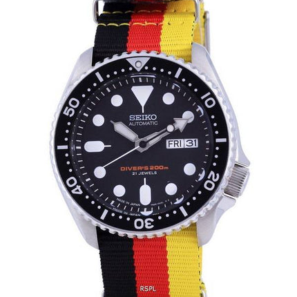 Seiko Automatic Divers Japan Made Polyester SKX007J1-var-NATO26 200M Mens Watch