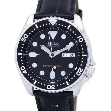 Seiko Automatic Diver's 200M Ratio Black Leather SKX007K1-LS6 Men's Watch