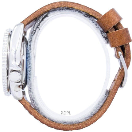 Seiko Automatic Diver's Ratio Brown Leather SKX009J1-LS9 200M Men's Watch
