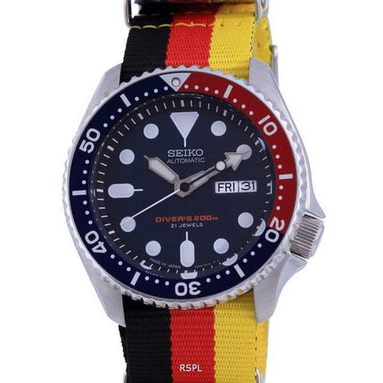 Seiko Automatic Divers Polyester Japan Made SKX009J1-var-NATO26 200M Mens Watch