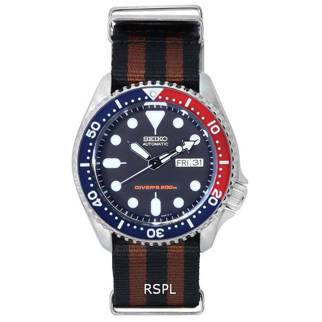 Seiko Blue Dial Automatic Diver's SKX009K1-var-NATO22 200M Men's Watch