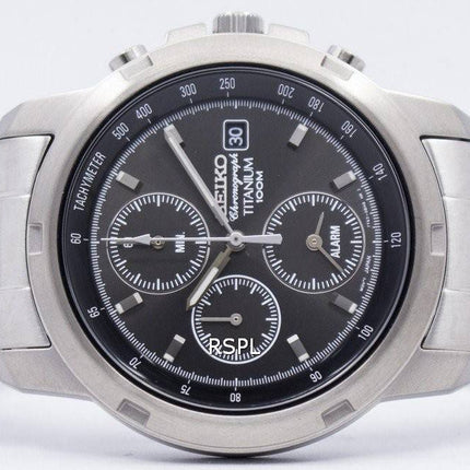 Seiko Titanium Alarm Chronograph SNA107 SNA107P1 SNA107P Mens Watch