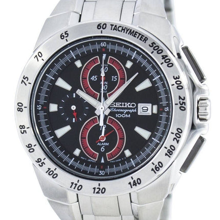 Seiko Quartz Chronograph Alarm SNAB07 SNAB07P1 SNAB07P Men's Watch