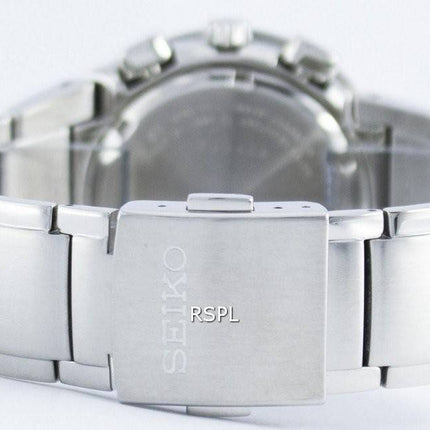 Seiko Chronograph Quartz Alarm Tachymeter SNAB33 SNAB33P1 SNAB33P Men's Watch
