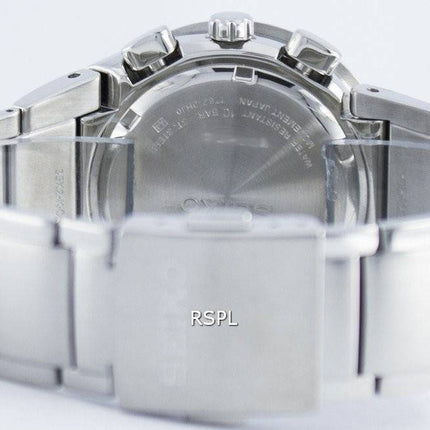Seiko Chronograph Quartz Alarm Tachymeter SNAB33 SNAB33P1 SNAB33P Men's Watch