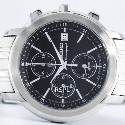 Seiko Chronograph Quartz Alarm SNAB83 SNAB83P1 SNAB83P Men's Watch