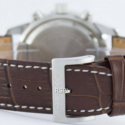 Seiko Quartz Alarm Chronograph Tachymeter SNAC09 SNAC09P1 SNAC09P Men's Watch