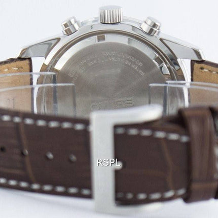 Seiko Quartz Alarm Chronograph Tachymeter SNAC09 SNAC09P1 SNAC09P Men's Watch