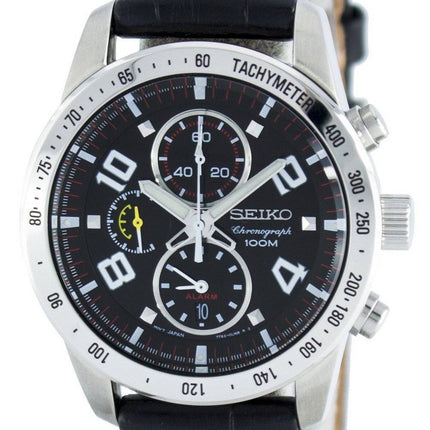 Seiko Quartz Alarm Chronograph Tachymeter SNAC13 SNAC13P1 SNAC13P Men's Watch