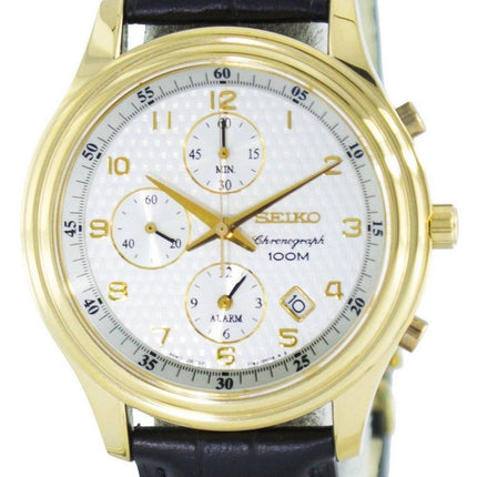 Seiko Quartz Alarm Chronograph SNAC80 SNAC80P1 SNAC80P Men's Watch