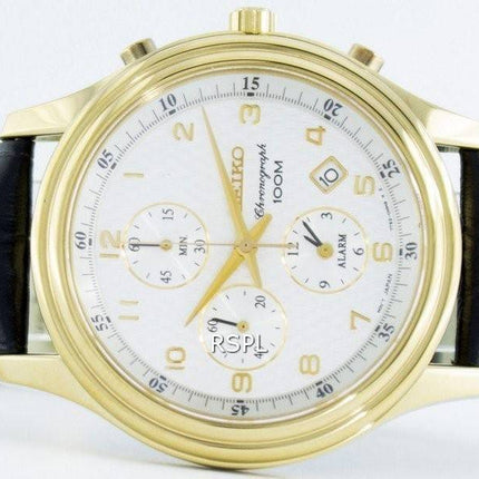 Seiko Quartz Alarm Chronograph SNAC80 SNAC80P1 SNAC80P Men's Watch
