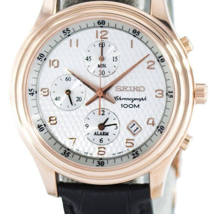 Seiko Quartz Alarm Chronograph SNAC82 SNAC82P1 SNAC82P Men's Watch