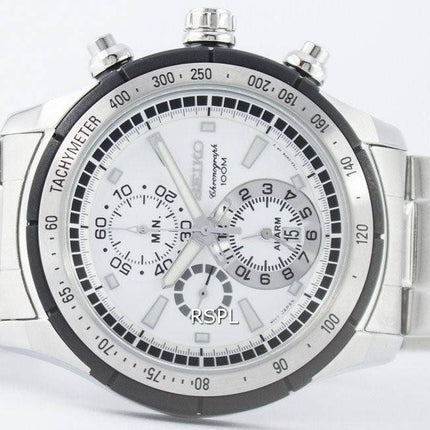 Seiko Quartz Alarm Chronograph Tachymeter SNAC83 SNAC83P1 SNAC83P Men's Watch