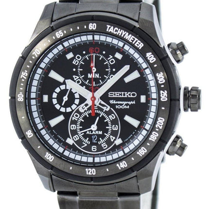 Seiko Quartz Alarm Chronograph Tachymeter SNAC91 SNAC91P1 SNAC91P Men's Watch