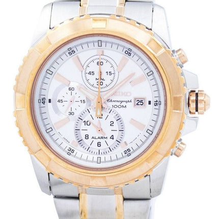 Seiko Chronograph Alarm Quartz SNAE08 SNAE08P1 SNAE08P Men's Watch