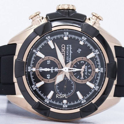 Seiko Velatura Chronograph Quartz Alarm SNAF60 SNAF60P1 SNAF60P Men's Watch