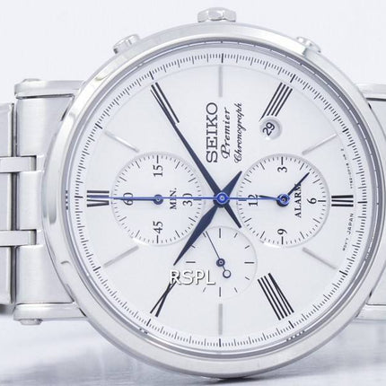 Seiko Premier Chronograph Alarm Quartz SNAF73 SNAF73P1 SNAF73P Men's Watch