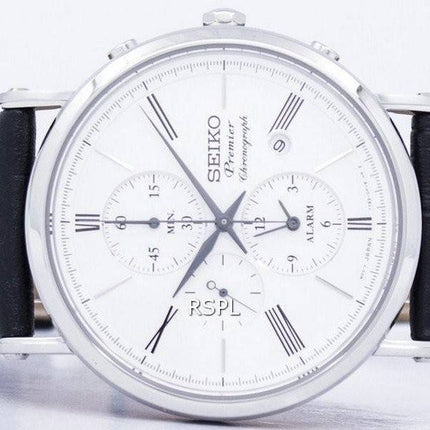 Seiko Premier Chronograph Quartz Alarm SNAF77 SNAF77P1 SNAF77P Men's Watch