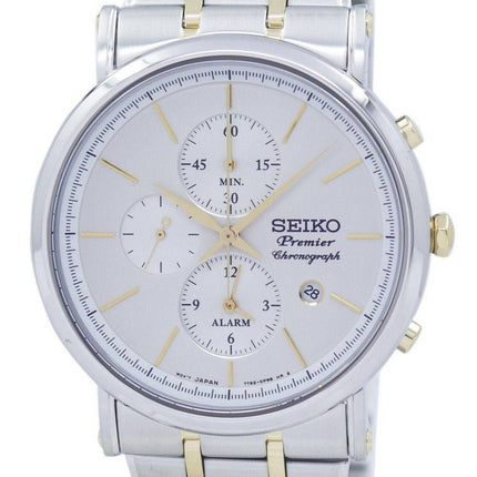 Seiko Premier Chronograph Quartz Alarm SNAF80 SNAF80P1 SNAF80P Men's Watch