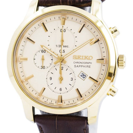 Seiko Chronograph Quartz Sapphire SNDG70 SNDG70P1 SNDG70P Mens Watch