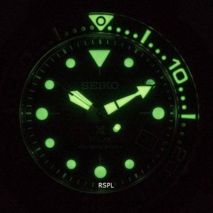 Seiko Prospex Solar Divers Black Dial SNE556P1 SNE556P 200M Mens Watch