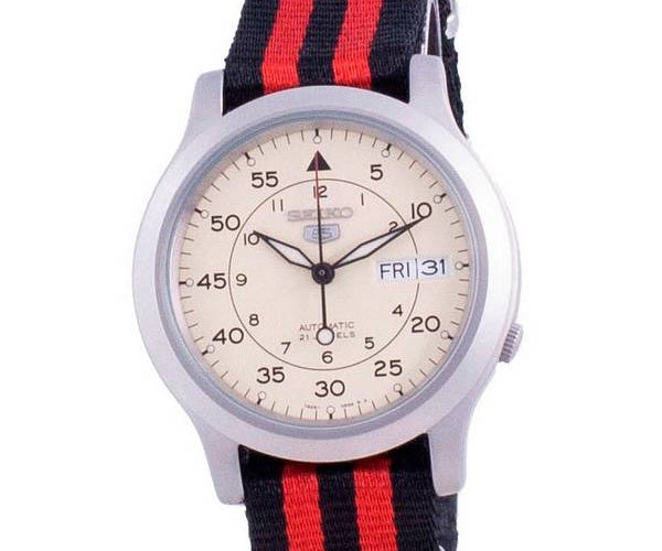 Military Snk803 Lug Width Snk803k2 Seiko Military Leather Strap Seiko  SNK803 Men's Automatic