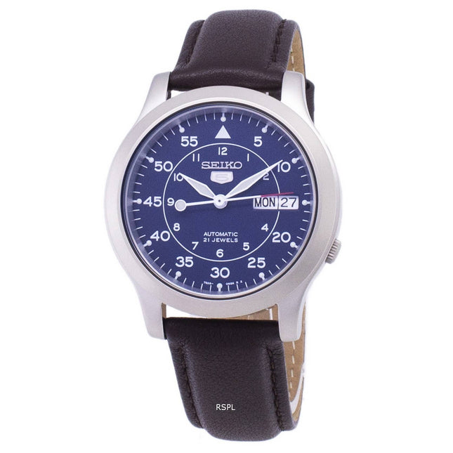 Seiko 5 Military SNK807K2-SS4 Automatic Brown Leather Strap Men's Watch