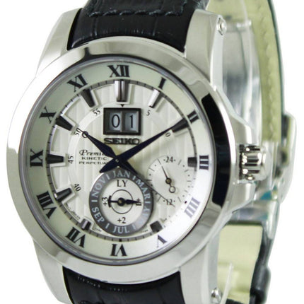 Seiko Premier Kinetic Perpetual Calendar SNP115P1 SNP115P Mens Watch