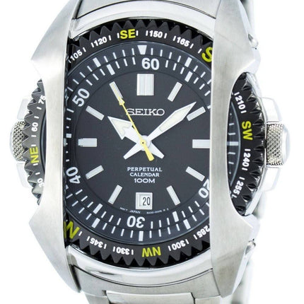 Seiko Quartz Perpetual Calendar SNQ089 SNQ089P1 SNQ089P Men's Watch