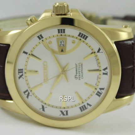 Seiko Premier Perpetual Calendar SNQ144P1 SNQ144P Mens Watch