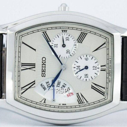 Seiko Retrograde Quartz SNT015 SNT015P1 SNT015P Men's Watch