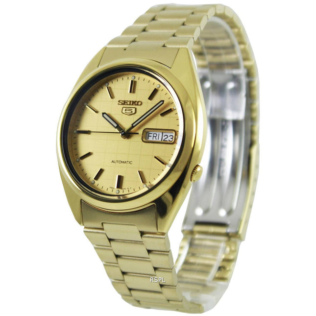 Seiko 5 Automatic Gold Dial SNXL72K1 SNXL72K Mens Watch