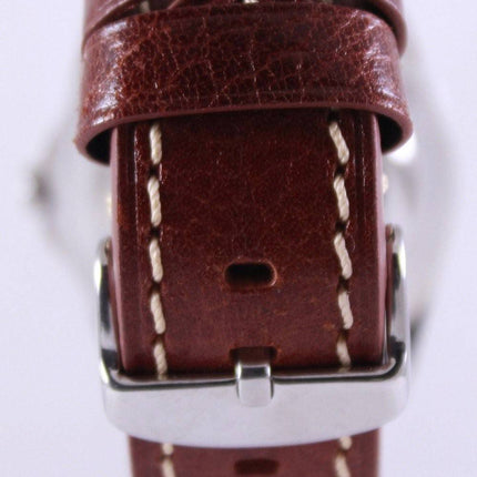 Seiko 5 Sports Automatic Ratio Brown Leather SNZF17K1-LS1 Mens Watch