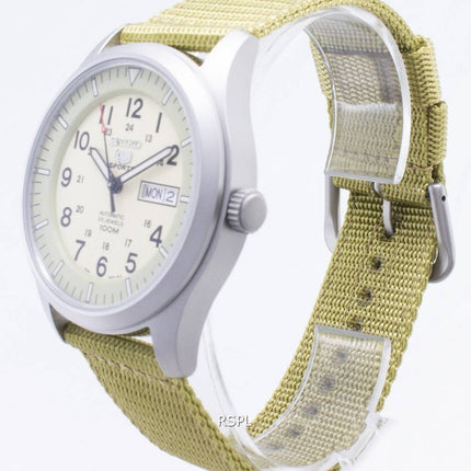 Seiko 5 Sports Automatic SNZG07K1 SNZG07 SNZG07K Military Nylon Strap Mens Watch